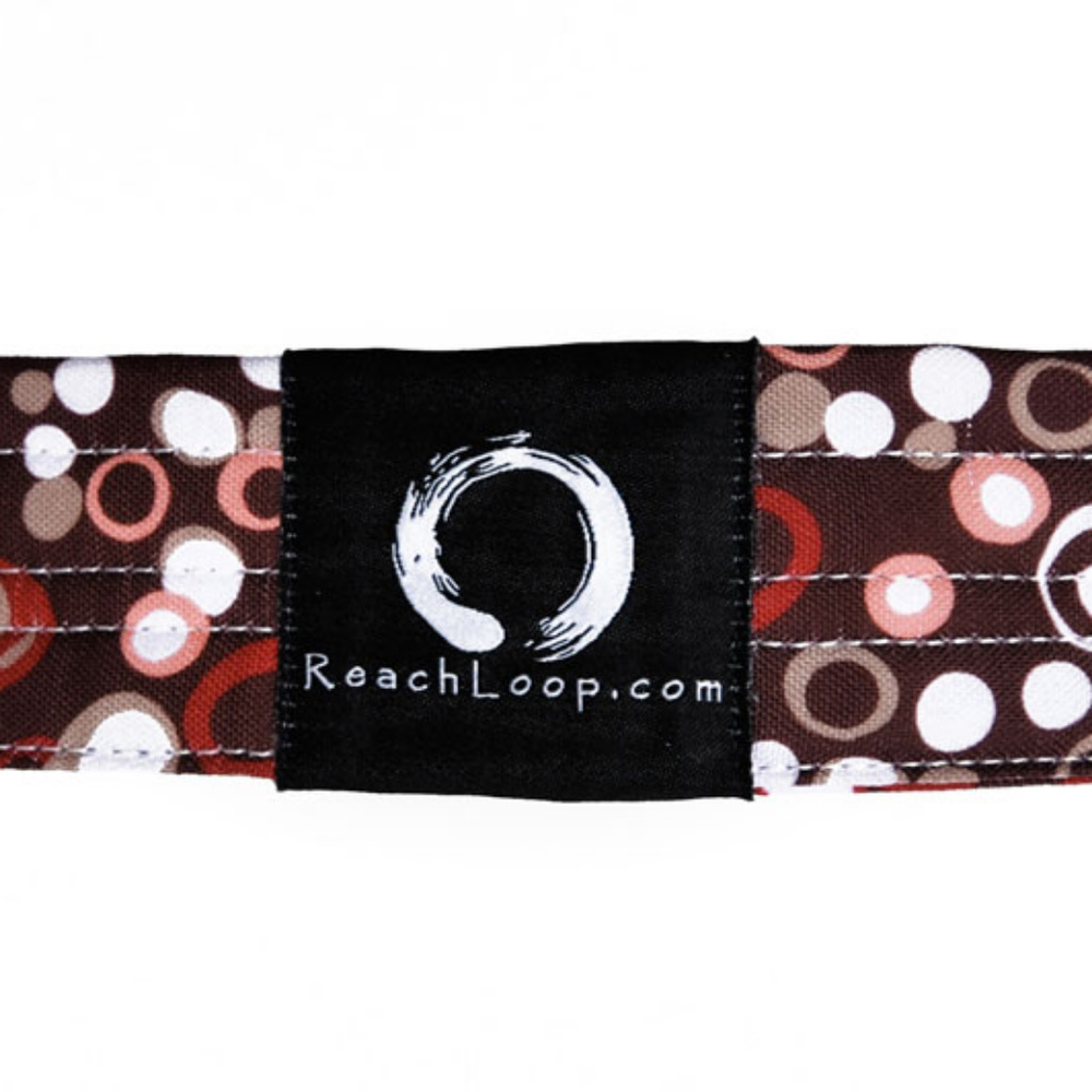 20" Reach Loop Yoga / Stretching Strap / Band - Polka Dots